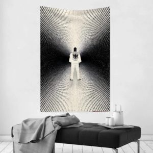 Kanye West wall cloth, hip-hop room decor for creative spaces
