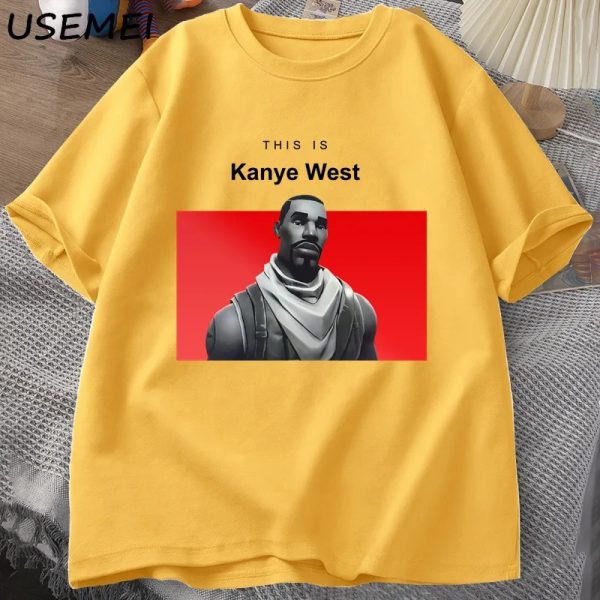 Funny Kanye West vintage cotton t-shirt short sleeve