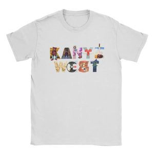 Minimal Kanye West rap tee cotton short sleeve merch